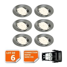 Lot de 6 spot led encastrable