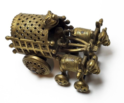 Chariot indien laiton - chariot,
