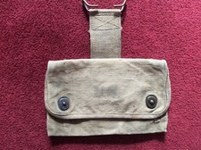 Rare WW1 US Army First Aid Pouch - Medic Squad Leader US Marked Dated 1917