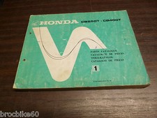 PARTS LIST HONDA CB 250 400 T