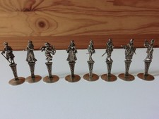 8 PORTE MENU OU CARTON INVITATION PERSONNAGE ARGENT MASSIF