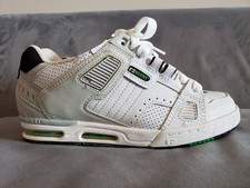 Globe Sabre GBSABR Mens White Leather Lace Up Skate Inspired Sneakers Shoes