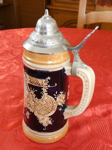 Ancienne chope bière - à, verre