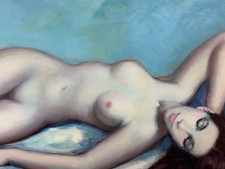 Tableau Ancien érotique jeune