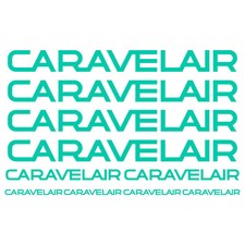 CARAVELAIR Old autocollant sticker camping caravane caravan 10 Pièces