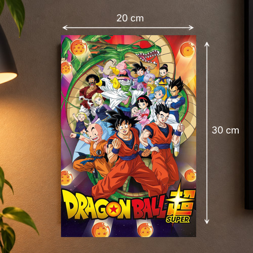 Plaque métal dragon ball z - plaque,