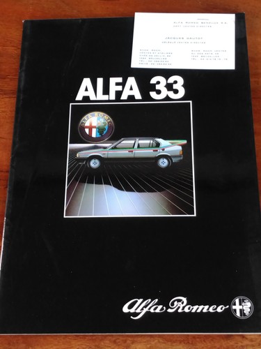 Brochure 1983 alfa romeo - 1983, alfa-romeo