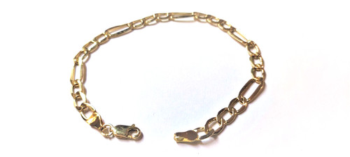 Bracelet gourmette jaune - gourmette,