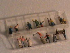 lot 2 boites HO PREISER/FIGURINES.PROMENEURS/MANUTENTIONNAIRES/OCC