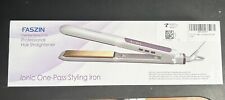 Fer à lisser en titane professionnel FASZIN chauffe en 20s avec écran LCD