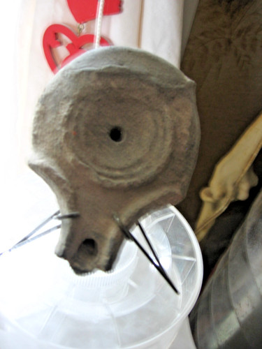 Lampe huile antique romaine - ,