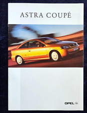 Opel Astra G Coupe brochure 3.2000 with colors and upholstery