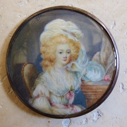 Belle peinture miniature - belle,