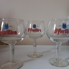 Lot 3 verres 25cl bière St