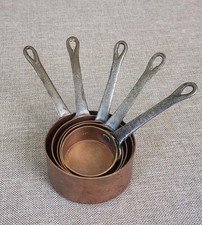 Lot 5 Mini Casseroles Cuivre
