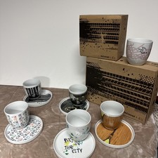 BoConcept Collectibles Set Of 5 Cup & Saucer +1 Cup