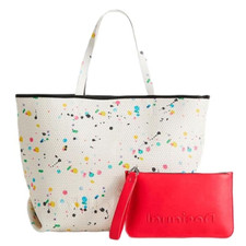 Sac Desigual Vintasplatter Namibie blanc réversible femme 2 en1 22SAXP84 35x34