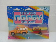 NOREV MINI JET CAR FRANCE HIGHWAY VAN + TRAILER VAR 1 NEW IN BLISTER