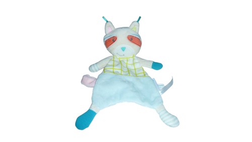 Doudou raton laveur plat