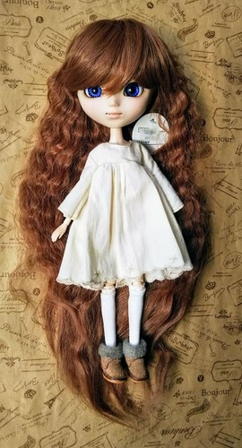 Pullip size wig wavy - pullip, wig/wavy/brown