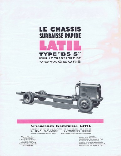 Prospectus latil autobus - ▬►prospectus,