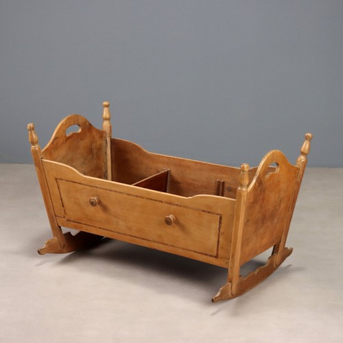 Berceau ancien bois - berceau,