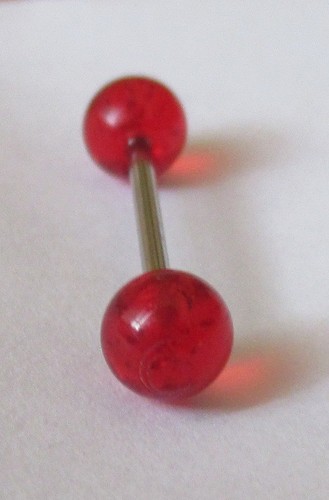 Piercing langue barbell - de,