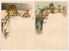 Angoulème (16) 6 advertising menus ANACLET, watchmaker (17 cm x 11.5) circa 1900.