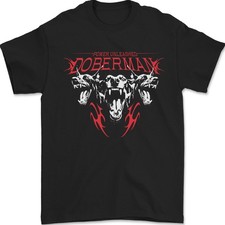 Doberman Puissance Déchaîné Chien T-Shirt 100% Coton