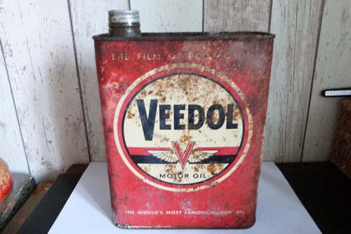 Ancien bidon huile veedol - huile,