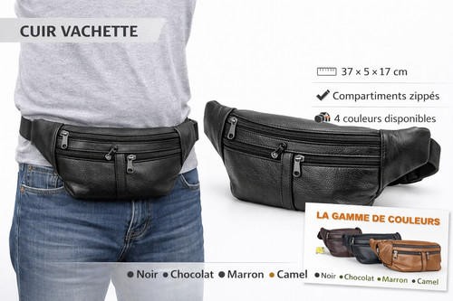 Sac banane homme cuir - sac,