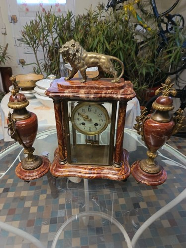 Pendule ancienne bronze - bronze, et