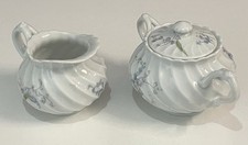 Sucrier pot à lait en porcelaine blanche Haviland Limoges