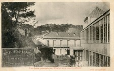 CARTE POSTALE PUBLICITAIRE ALGERIE ALGER HOTEL BEAU SEJOUR MEFFRE MUSTAPHA