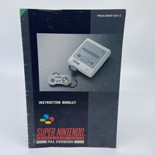 Notice Super Nintendo SNES PAL Version Très Bon État Rare - Version UKV-2