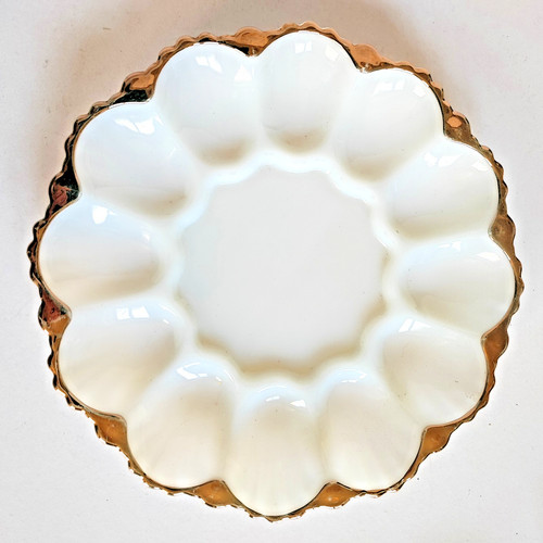 Ancien plat oeufs - plat, à