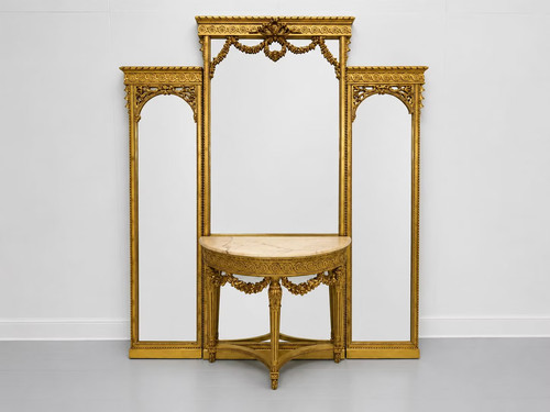Asnaghi carved wood gilt - asnaghi,