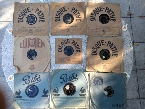 Lot disques pathé - 14,