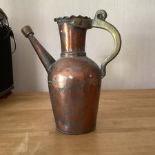 Broc  Cruche Arrosoir XIX Cuivre Bronze 1,2 Kgs Ancien