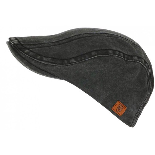 Beret casquette noire coton - en,