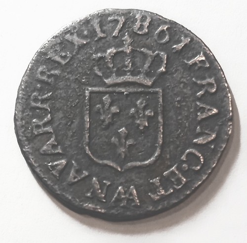 Liard écu louis xvi 1786 - à,
