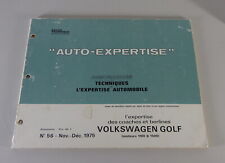 Repair Manual Revue Technique "Auto-Expertiese" VW Golf I/1 status 12/1975