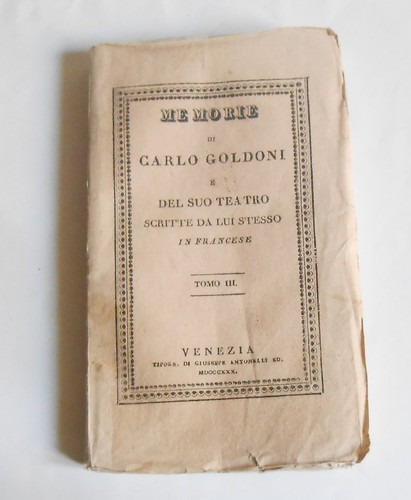 Mémoires carlo goldoni - mémoires,