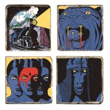 Plaques de marbre Blake et Mortimer Les Sarcophages du 6e continent T1 (5x5cm)