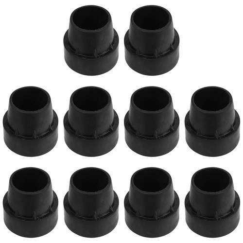 Black rubber replacement caps - black,