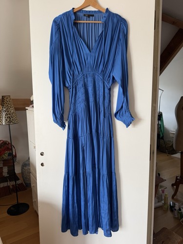Maje robe maxi bleu - robe,