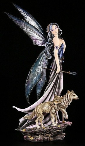 Grande figurine elfe avec - figurine,