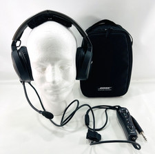 Bose A20 ANR Aviation Headset w/Dual GA Plugs w/Bluetooth (Works) and Bose Case!