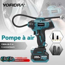 Pompe à air sans Fil compresseur électrique Avec 4Buses pour Makita 18V Batterie