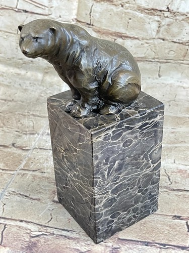 Polar ours bronze sculpture - bronze,
